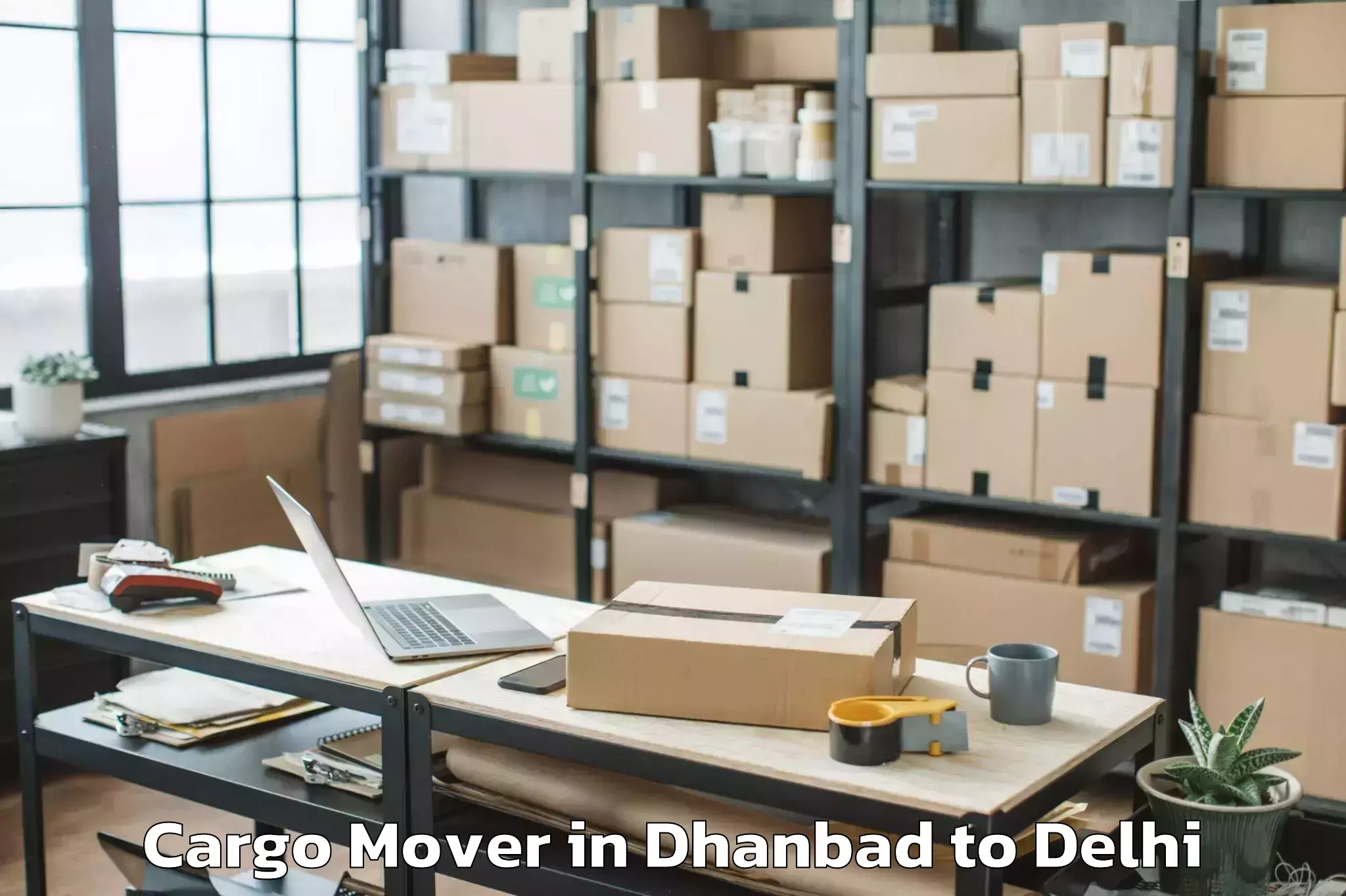 Book Dhanbad to Seema Puri Cargo Mover